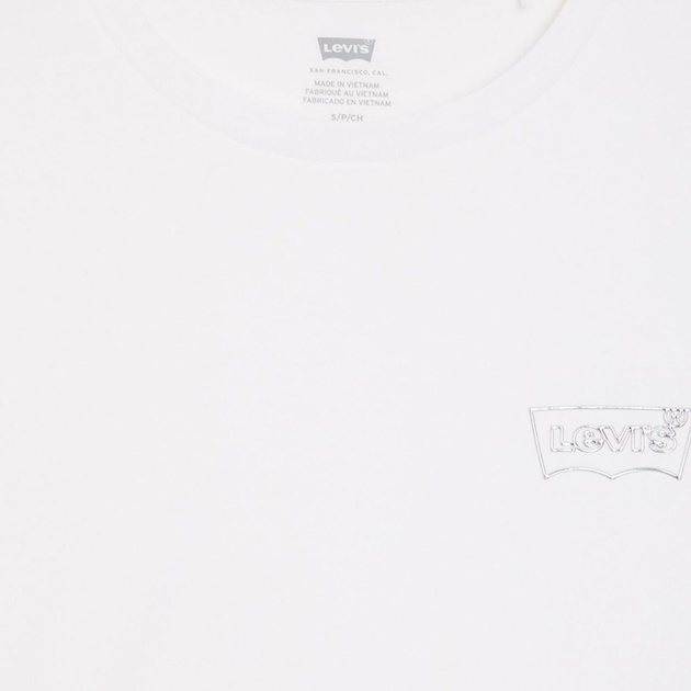 Футболка бавовняна жіноча Levi's The Perfect Tee 17369-2434 XS Shimmer Bw Outline Brig (5401128683505) - зображення 5