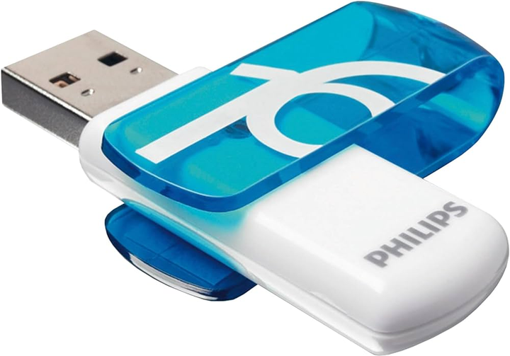 Флеш пам'ять USB Philips Vivid Edition 16GB USB 2.0 Blue (FM16FD05B/00) - зображення 1