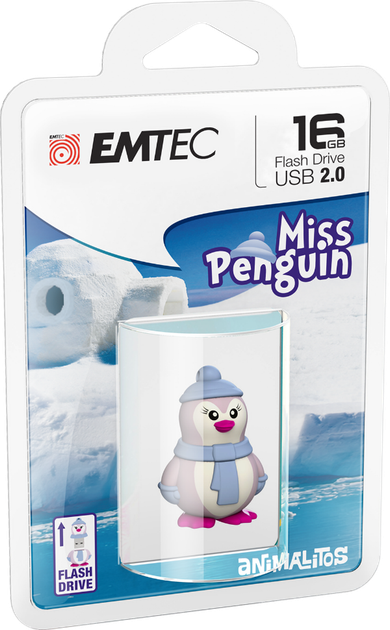 Флеш память USB Emtec Blister Animalitos (Miss Penguin) 16GB USB 2.0 (ECMMD16GM336) - изображение 5