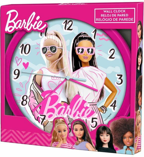 Настінний годинник Kids Euroswan Barbie Wall clock 25 см (LOL21021) - зображення 2
