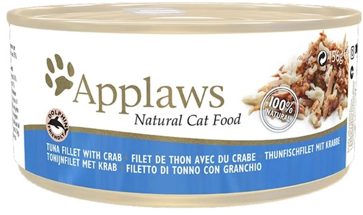 Karma sucha dla kotów Applaws Wet Cat Food Tuna and Crab 70 g (5060333434755) - obraz 1