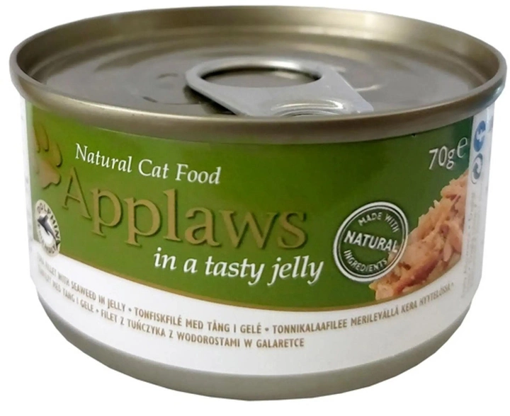 Karma mokra dla kotów Applaws Wet Cat Food Tuna and seaweed in jelly 70 g (5060333435509) - obraz 2