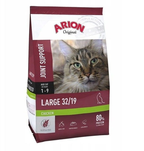 Сухий корм для котів Arion Cat Food Original Cat Large Breed 7.5 кг (5414970058599) - зображення 1