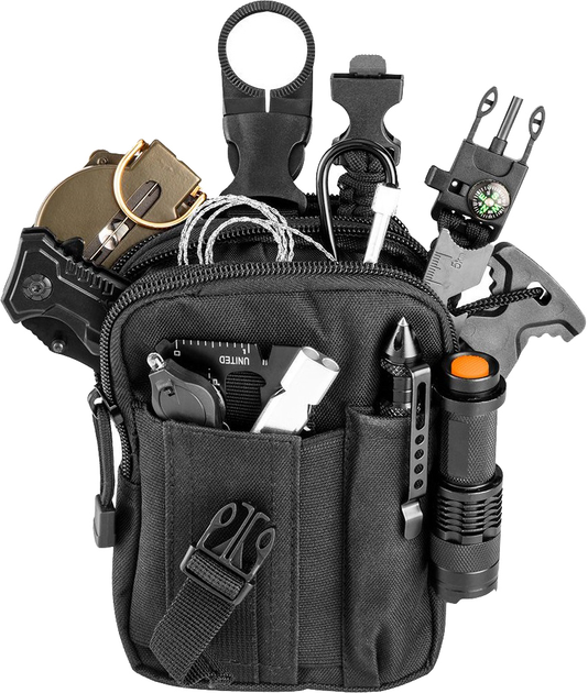 Туристичний набір інструментів для вижвання, мультитул NEO Tools 14 в 1 із сумкою (63-153) - зображення 1