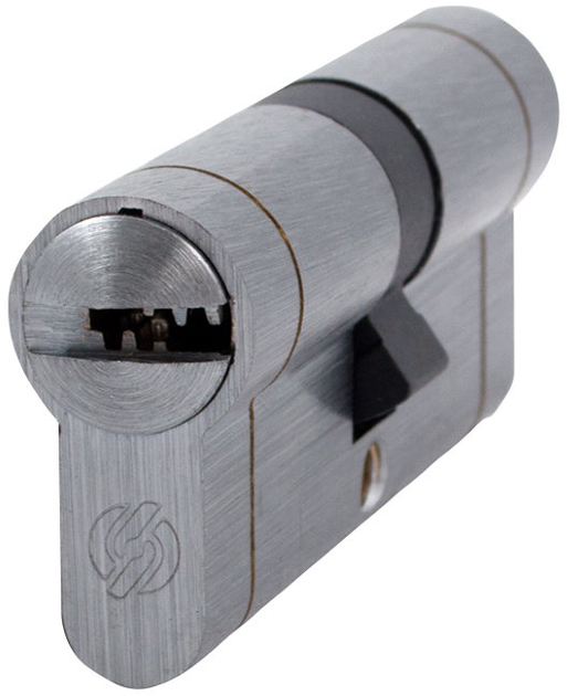 Циліндр Securemme 3220CCS35351X5 К22 35/35 мм 5 ключів + 1 монтажний ключ Матовий хром (TD51726) - зображення 1