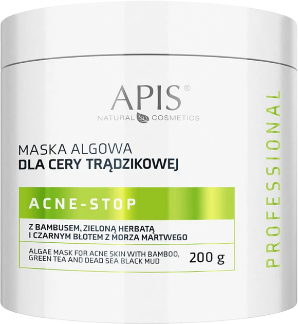 Maska do twarzy Apis Acne-Stop Algae Mask For Acne Skin 200 g (5901810006471) - obraz 1