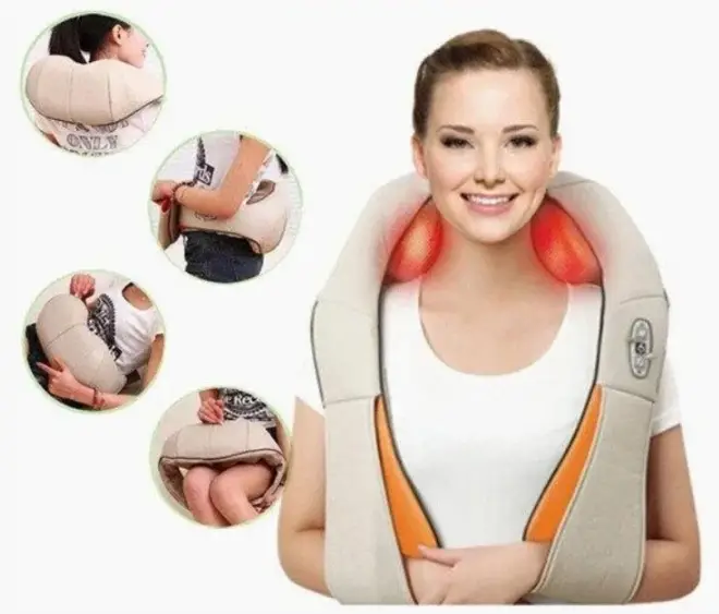 Универсальный массажер Massager of Neck Kneading, Электрический массажер для шеи, плеч, спины и поясницы - изображение 4