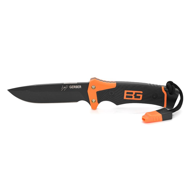 Нож для кемпинга SC-822, Black-Orange, Чехол - изображение 1