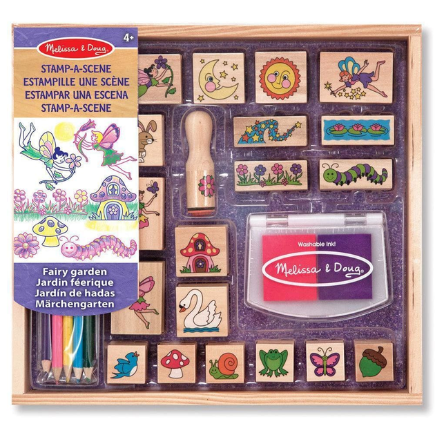 Zestaw dla kreatywności Melissa&Doug Zestaw stempli Ogród wróżek (000772124249) - obraz 1