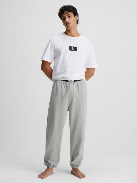 Spodnie od piżamy męskie bawełniane Calvin Klein 000NM2393E-P7A S Szare (8720107551848) - obraz 3