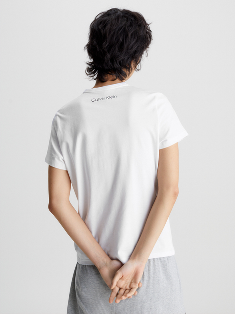 Футболка бавовняна жіноча Calvin Klein Underwear 000QS6945E-100 M Біла (8720107312838) - зображення 2