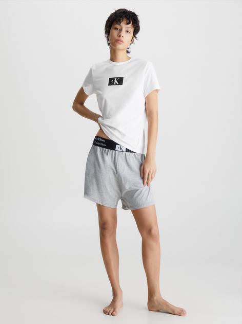 Футболка бавовняна жіноча Calvin Klein Underwear 000QS6945E-100 S Біла (8720107312821) - зображення 3