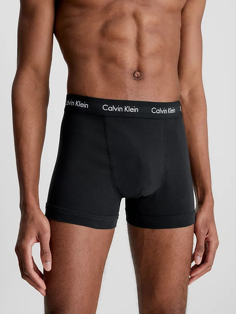 Набір трусів шорт чоловічих бавовняних Calvin Klein Underwear 0000U2662G-XWB L 3 шт Чорний (8719114322510) - зображення 2