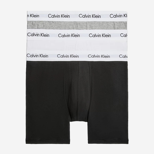Zestaw majtek bokserek męskich bawełnianych Calvin Klein Underwear 000NB1770A-MP1 L 3 szt. Szary/Czarny/Biały (8719115052768) - obraz 1