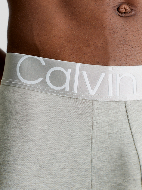 Zestaw majtek męskich typu bokserki bawełnianych Calvin Klein Underwear 000NB3130A-MPI M 3 szt Szary/Czarny/Biały (8719855389919) - obraz 4