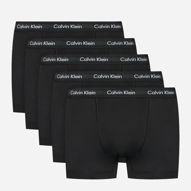 Zestaw majtek bokserek męskich bawełnianych Calvin Klein Underwear 000NB2877A-XWB XL 5 szt. Czarny (8719853976906) - obraz 1