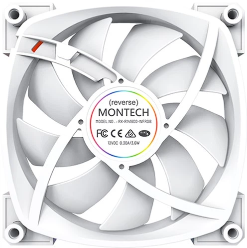 Вентилятор Montech RX140 PWM White - зображення 5