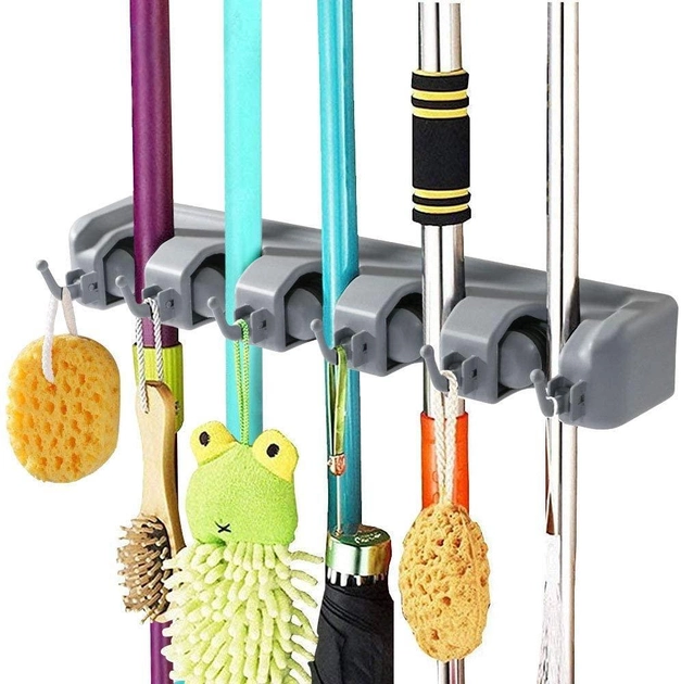 Тримач для швабр та щіток Broom Holder 77R75TE8CF - Фото 3 Тримач для швабр та щіток Broom Holder 77R75TE8CF - зображення 3