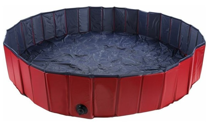 Басейн для собак Flamingo Doggy Splash Pool L 160 x 30 см Red/Blue (5400585002201) - зображення 1