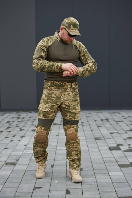 Тактичні чоловічі штани з наколінниками піксель розмір 2XL - зображення 2