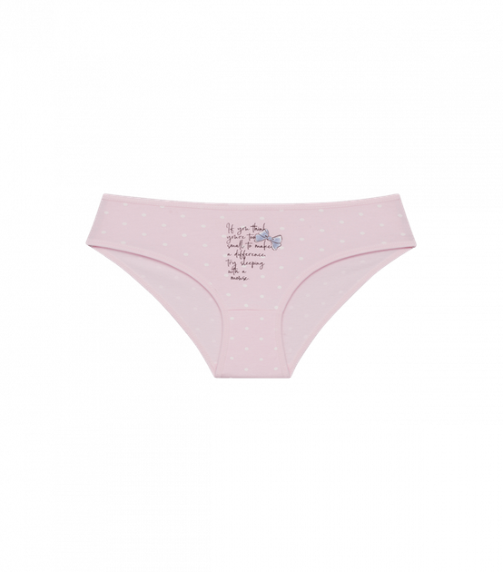Подростковые трусы слипы для девочки с рисунком - Donella - 511343B - 146-152 см - Светло-розовый - Фото 1 Подростковые трусы слипы для девочки с рисунком - Donella - 511343B - 146-152 см - Светло-розовый - изображение 1