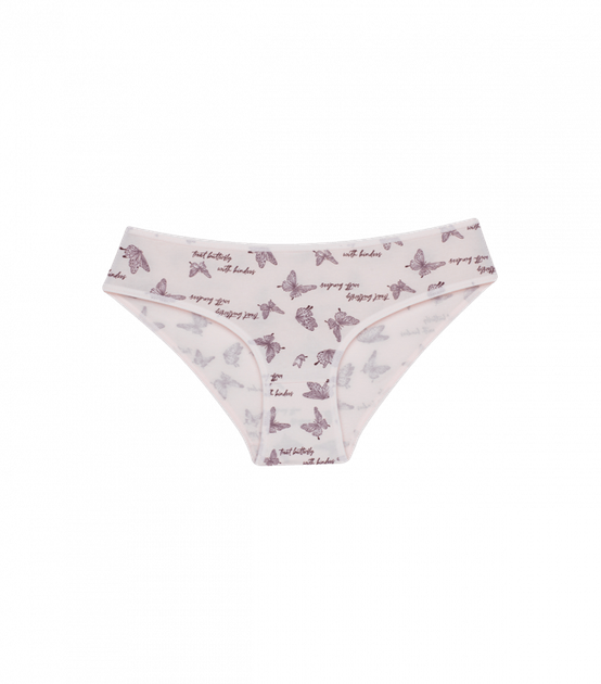 Подростковые трусы слипы для девочки с рисунком Бабочки - Donella - 512504 - 158-164 см - Светло-бежевый - Фото 1 Подростковые трусы слипы для девочки с рисунком Бабочки - Donella - 512504 - 158-164 см - Светло-бежевый - изображение 1