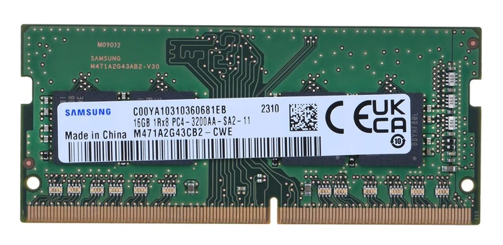 SODIMM 16Gb DDR4 3200MHz Samsung M471A2G43CB2-CWE б/в – фото