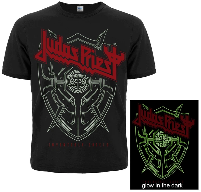 Футболка Judas Priest "Invincible Shield" (світиться в темряві), Розмір XL - Фото 1 Футболка Judas Priest "Invincible Shield" (світиться в темряві), Розмір XL - изображение 1