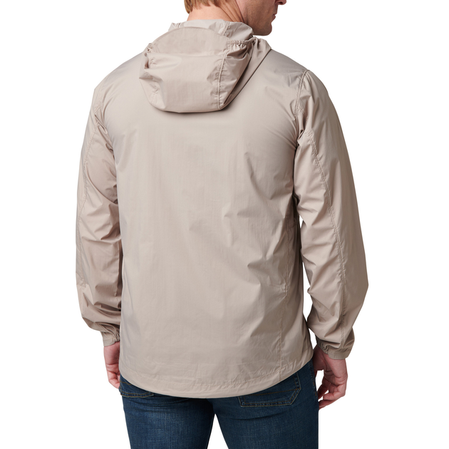Куртка тактична демісезонна 5.11 Tactical Packable Windbreaker Jacket XL Badlands Tan - зображення 2