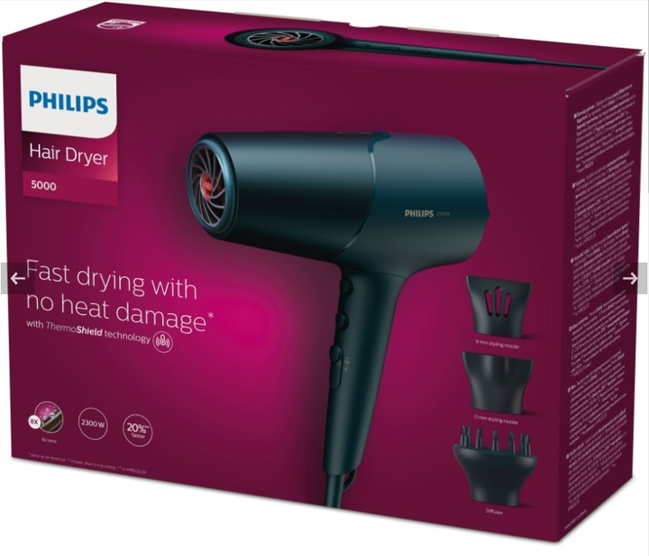 Suszarka do włosów Philips Series 5000 BHD512/20 - obraz 12