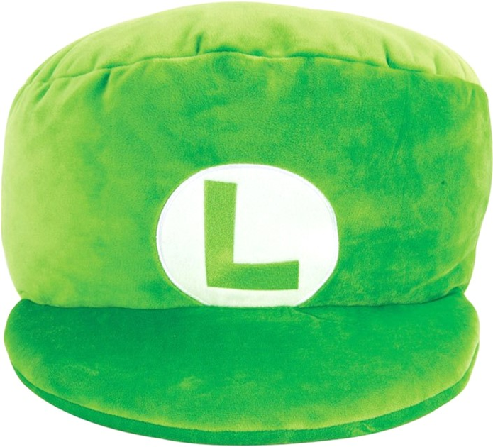 М'яка іграшка Tomy Mocchi Super Mario Bros Luigi Mega Hat Plush 19 см (053941129620) - зображення 1