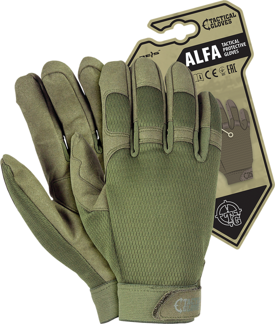 Перчатки тактические полнопалые REIS TACTICAL GLOVES RTC-ALFA Olive XL - изображение 1