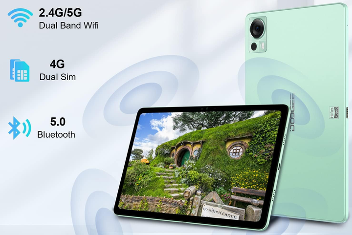Планшет 10.4" 2K DOOGEE T20 8/256Gb 4G 2-SIM 8 ядер Android 12 8300 mAh Зелений Б/В - зображення 5