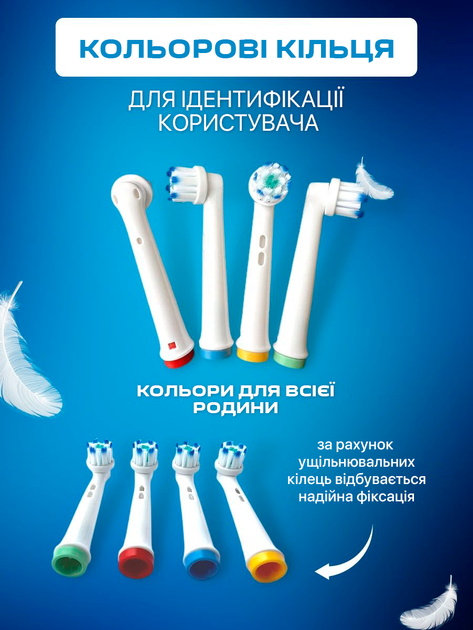 Насадки 4 шт Extra-Thin EB60-X для Oral-B электрощетки с мягкой щетиной для щетки орал би - изображение 6