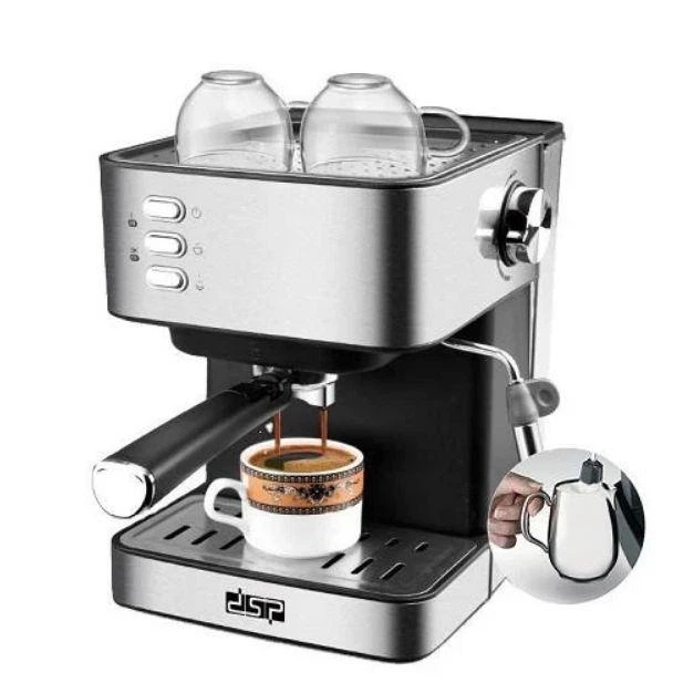 Кофемашина с капучинатором ESPRESSO COFFEE эспрессо для дома полуавтоматическая рожковая DSP KA3O9I - изображение 5