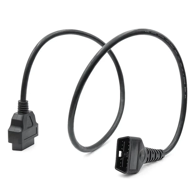 Удлинитель OBD2 прямой мама-папа 16 пин 1м (полная распиновка) - Фото 2 Удлинитель OBD2 прямой мама-папа 16 пин 1м (полная распиновка) - изображение 2