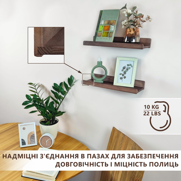 Полки на стену, полки у ванную, кухню, гостинную U-форма 30х13.6х5,6 см ...