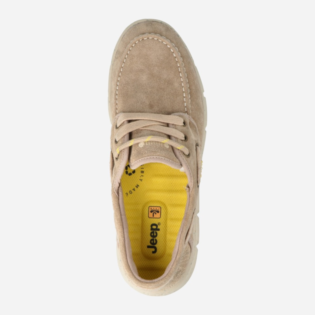 Buty żeglarskie męskie Jeep JM41036A-025 43 (9UK) 28.6 cm Beżowe (8055304805808) - obraz 4