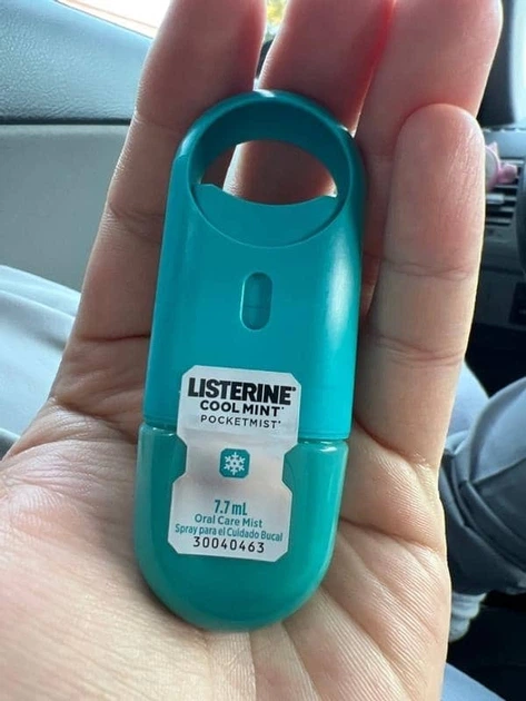 Освіжувач для рота Listerine Pocketmist Cool Mint Oral Лістерин 2 x 7.7мл - Фото 3 Освіжувач для рота Listerine Pocketmist Cool Mint Oral Лістерин 2 x 7.7мл - зображення 3