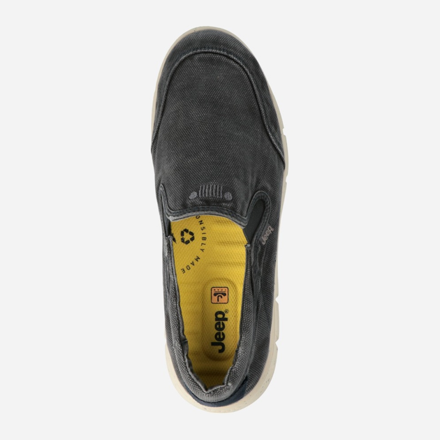 Buty wsuwane męskie Jeep JM41032A-016 44 (10UK) 29.3 cm Ciemnoszare (8055304804900) - obraz 4