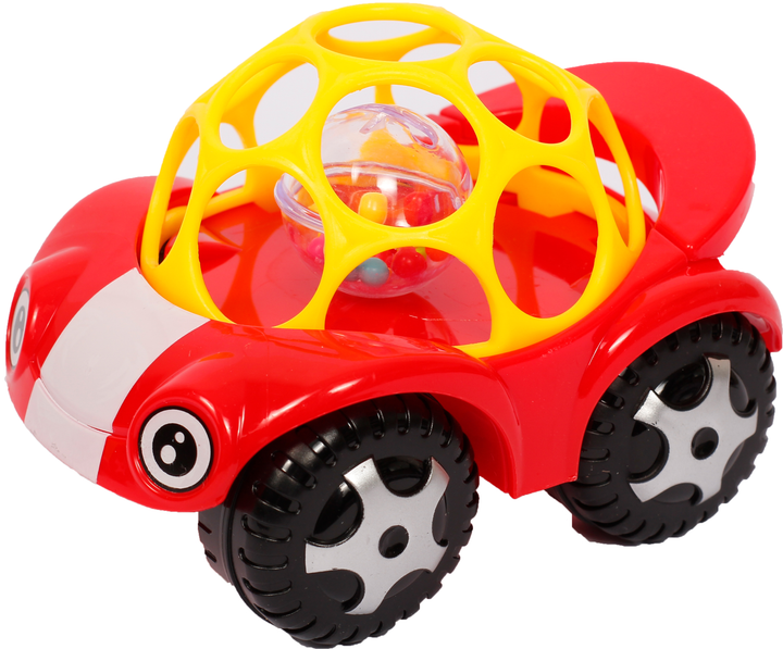 Photos - Rattle / Teether Lindo Брязкальце-іграшка  Б 339 Червона з жовтим  