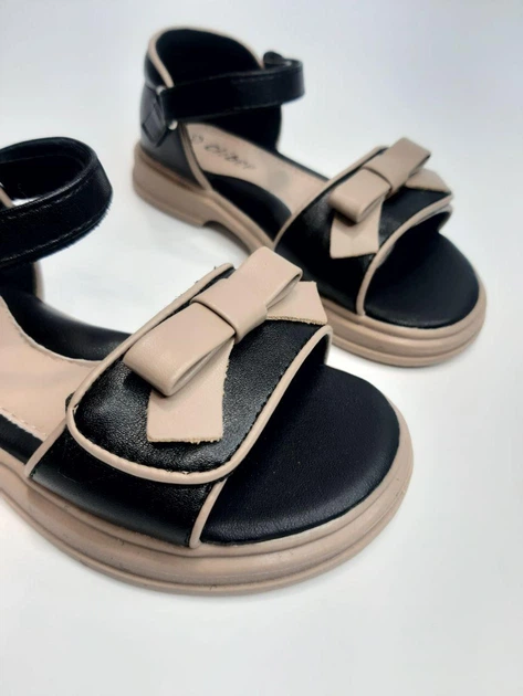 Босоножки для девочки Clibee 103 bl-khaki черные р.30-19.3 см - изображение 2