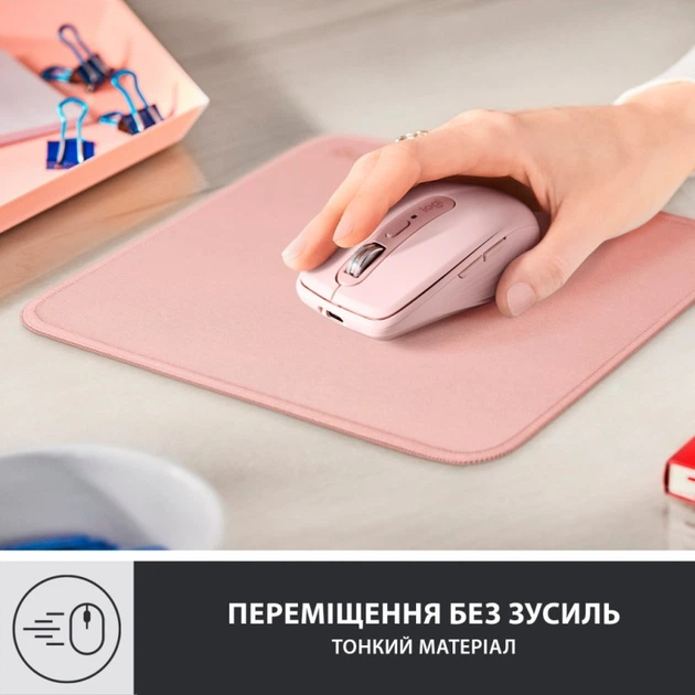 Коврик для мышки Logitech Mouse Pad Studio Series Darker Rose (956-000050) - Фото 2 Коврик для мышки Logitech Mouse Pad Studio Series Darker Rose (956-000050) - изображение 2