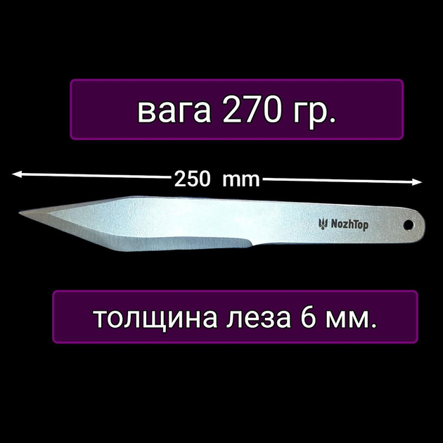 Нож для метания Перун 3 250мм - изображение 2
