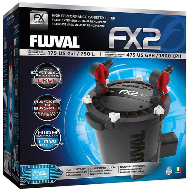 Zestaw akwariowy Fluval Canister Filter F 2 x 1800 l/h 27 W (0015561005098) - obraz 1