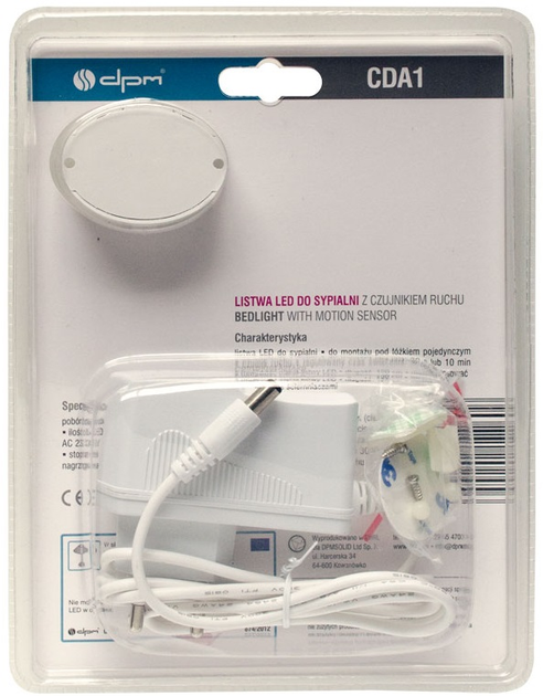 Listwa LED do sypialni DPM z czujnikiem ruchu i zmierzchu 1.2 m CDA1 (5906881202456) - obraz 6