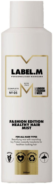 Mgiełka do włosów Label.M Fashion Edition Healthy Hair Mist 200 ml (5056043217177) - obraz 1