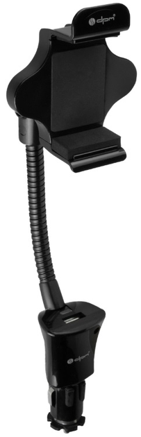 Uchwyt samochodowy do telefonu z ladowarką DPM USB 1.5 A TKC-35 (5906881196021) - obraz 1