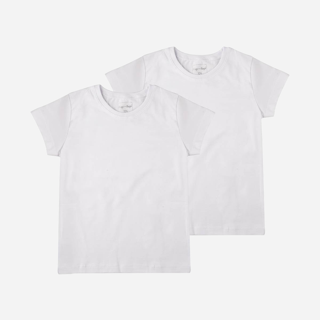 Zestaw dziecięcych koszulek 2 szt dla dziewczynki Tup Tup B203DZ-1000 128 cm Biały (5901845285810) - obraz 1