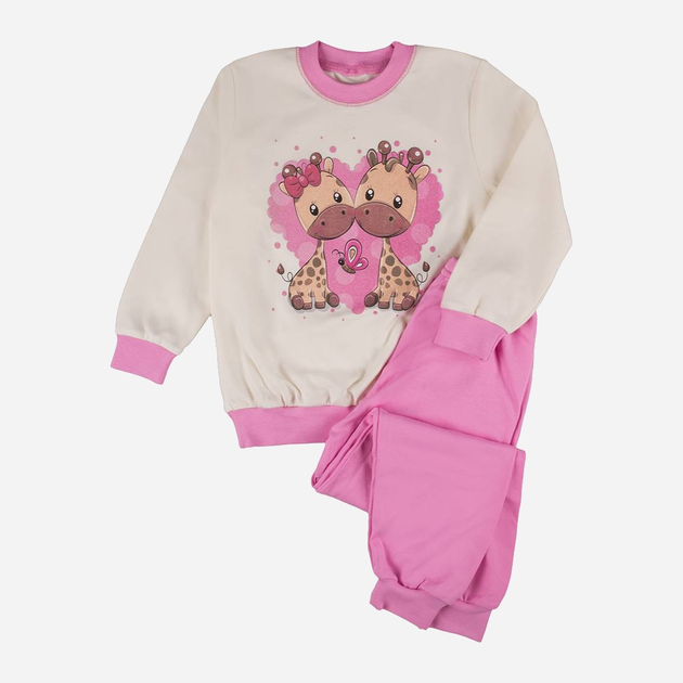 Дитяча піжама для дівчинки Tup Tup P212DZ-2000 116 см Рожева/Бежева (5901845291637) - зображення 1